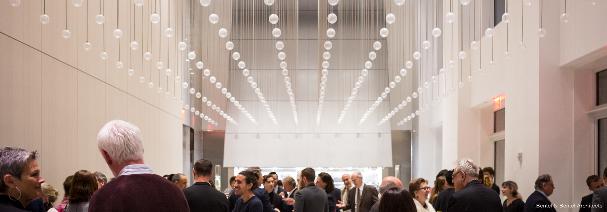 Bentel & Bentel Architects — formal event with pendant light installation