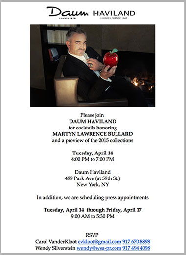 Martyn Lawrence Bullard Daum Eden and Haviland Hollywood Collections Launch Event in Daum-Haviland Showroom
